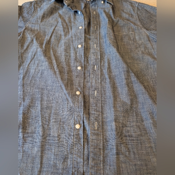 Men's Blue Short Sleeve Shirt - Picture 4 of 6